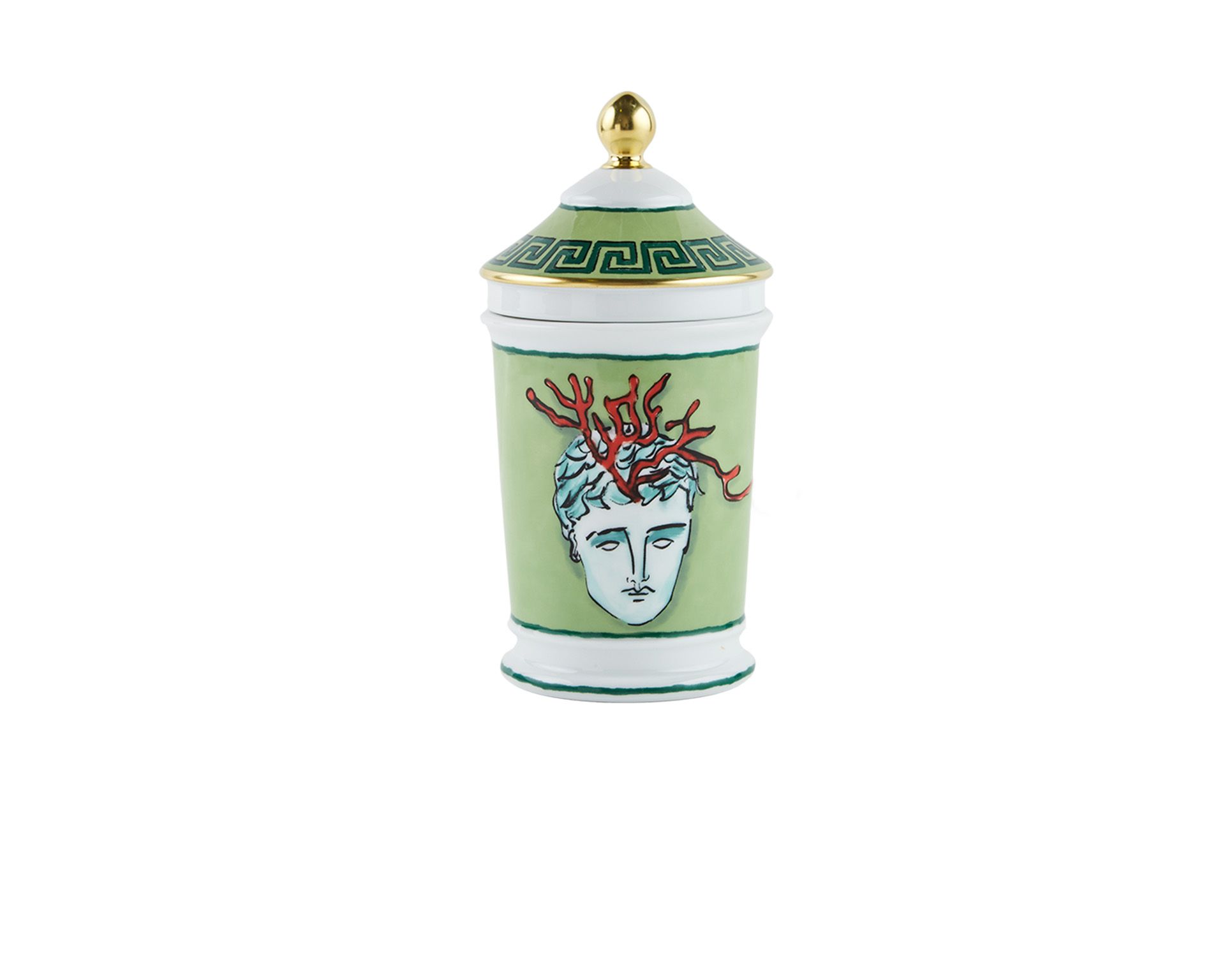 Vase Il Viaggio Di Nettuno Porcelain Moss Green Richard Ginori 161780 F02000a6520000b41