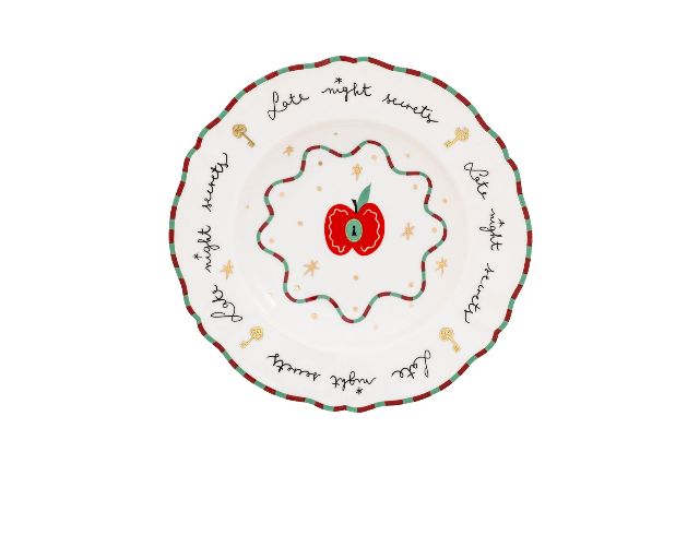 Soup plate il frutto della passione porcelain mela