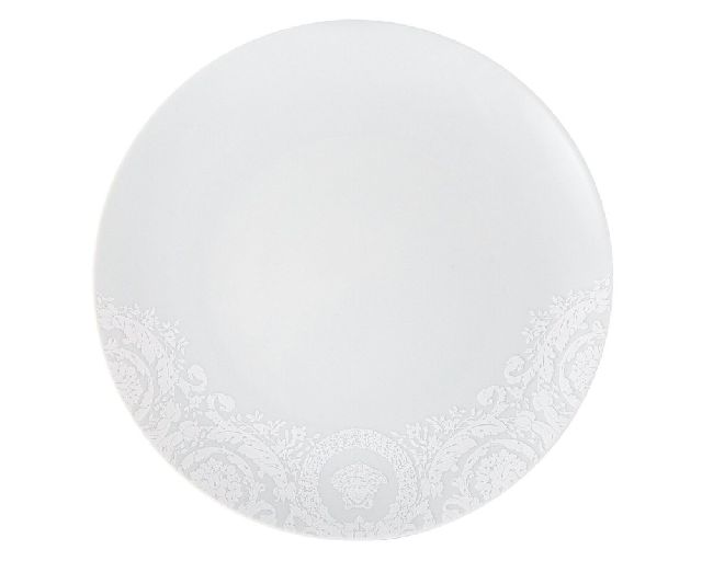 Piatto piano barocco 92 bianco porcellana