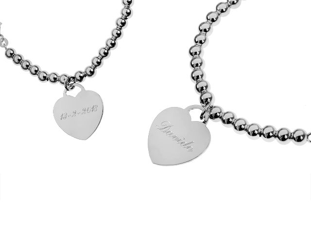 Bracciale A Palle Argento Con Cuore Selezione Zanolli 138486 611br00233