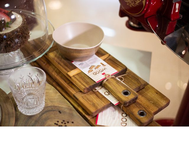 Tagliere Wood Con Intarsi Giannini