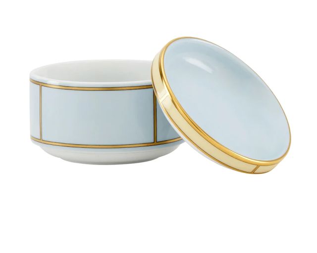 Zuccheriera Diva Porcellana Celeste Con Coperchio Richard Ginori 183602 F00800zu0000245d03
