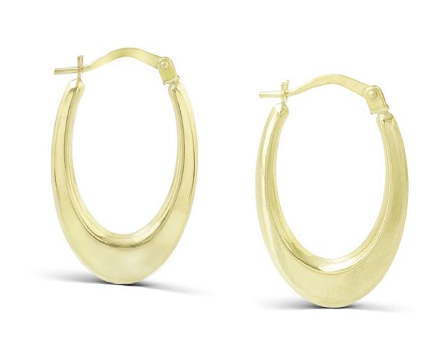 Orecchini oro 9 kt con ovali