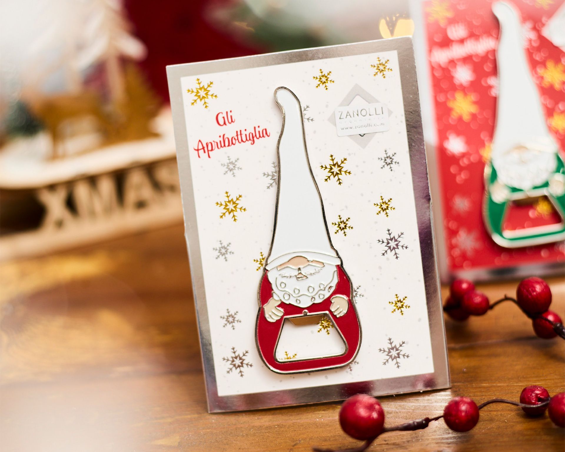 Idea Regalo Natale Apribottiglia Gnomo Rosso Selezione Zanolli 189135 592n865908