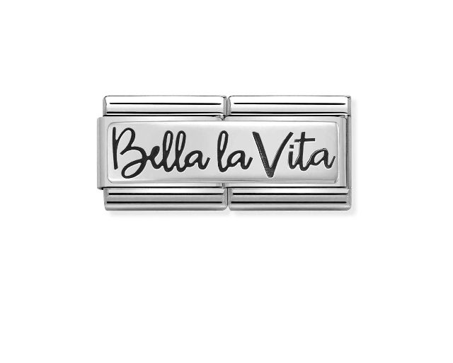 Bella la vita composable acciaio e argento