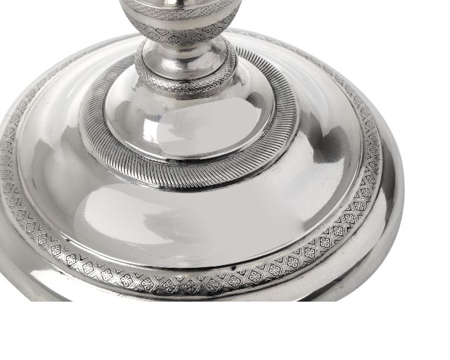 Coppia Di Candelabri Argento Genova Ita 1824 1873 Selezione Zanolli 140579 V81182