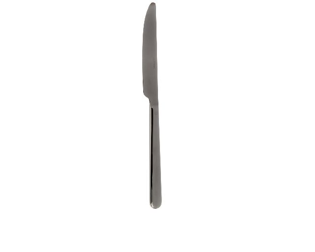 Table knife linear black steel
