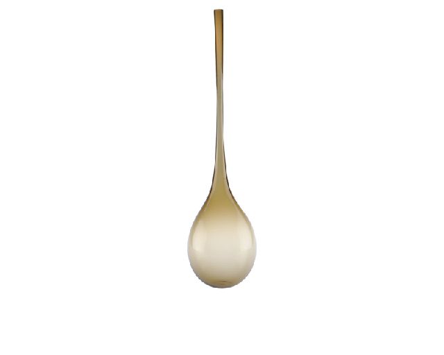 Vaso bolle vetro di murano marrone