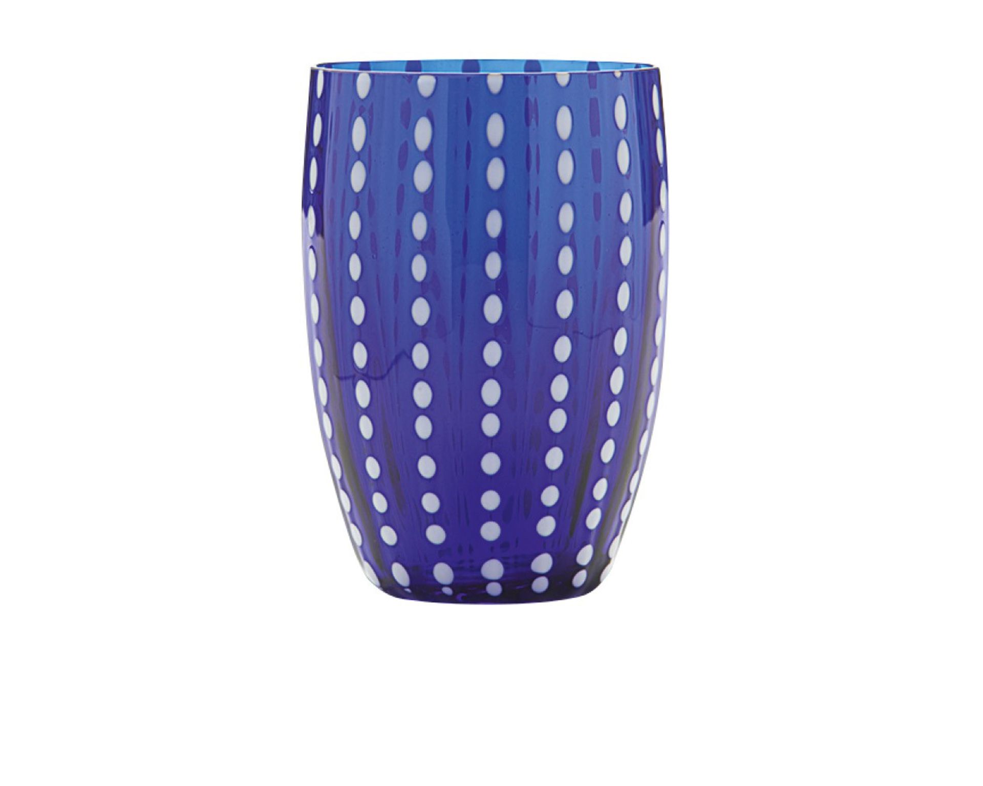 Bicchiere Tumbler Perle Blu Zafferano 175849 978pr00107