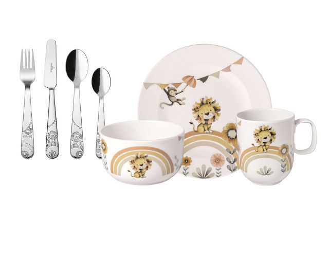 Set pappa roar like a lion porcellana composto da 7 pezzi