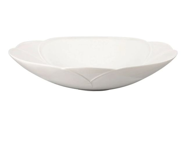 Deep plate bloom snow porcelain