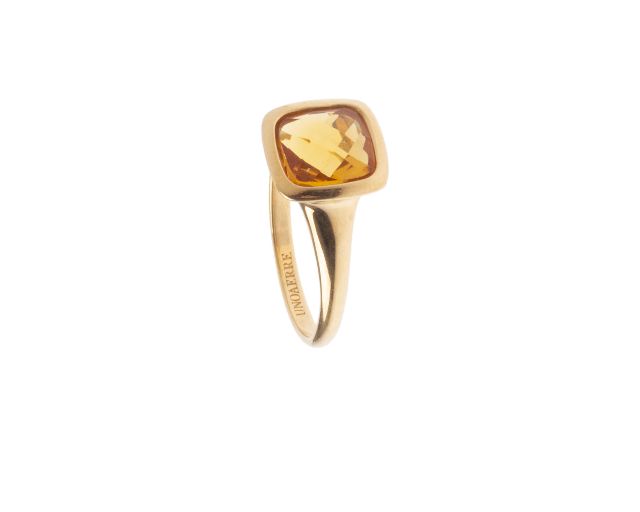 Ring crystal color silver with peridot crystal