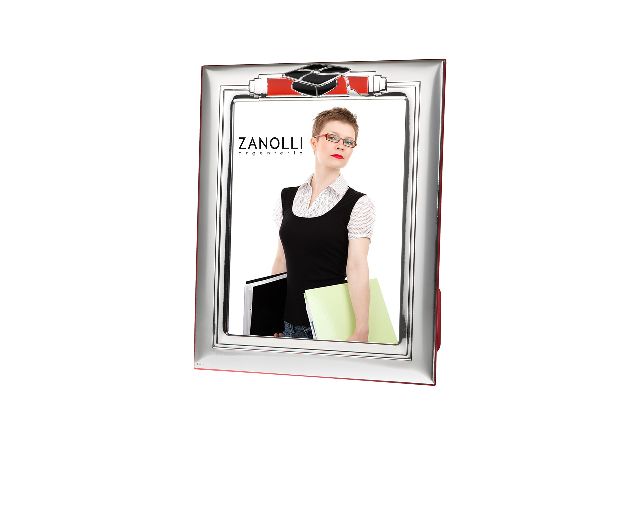 Picture frame of graduation bilaminated silver