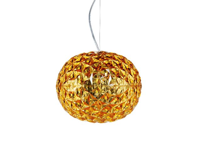 Suspension lamp planet yellow