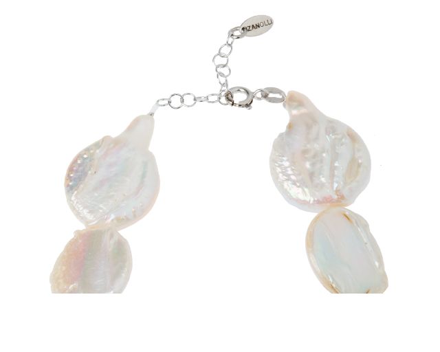 Bracciale Argento Con Perle Tonde Piatte Selezione Zanolli 188206 726br132821