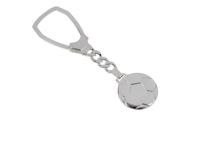 Portachiavi Pallone Da Calcio Argento Selezione Zanolli 10582 2v28pc