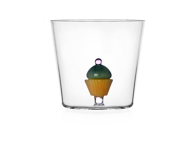 Idea regalo natale bicchiere tumbler pasticcino verde opaco sweet and candy