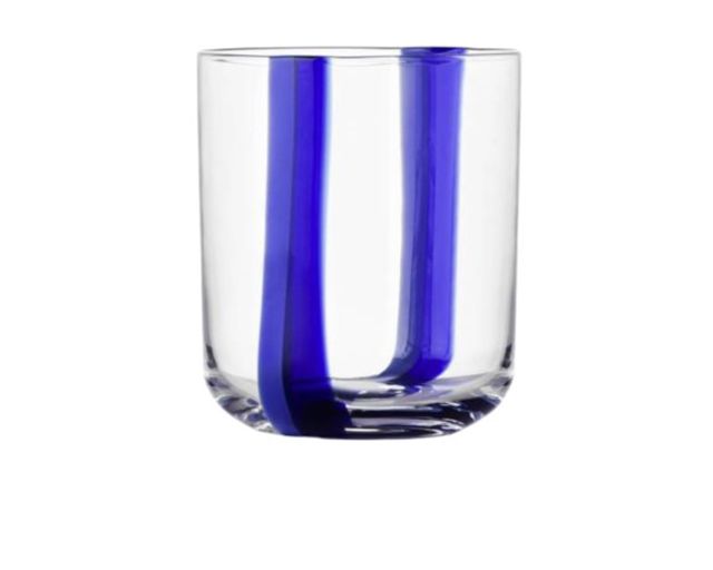 Bicchiere tumbler gesti blu azzurro