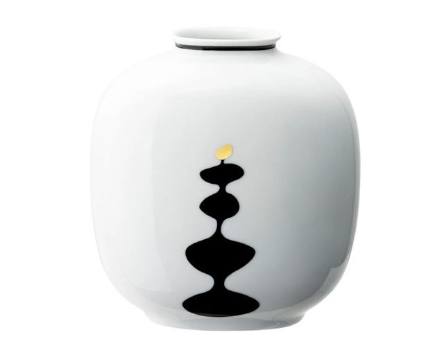 Vase home monochrome porcelain