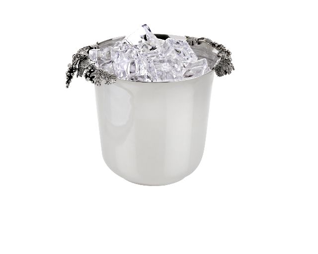Ice Bucket Silver With Grape Decoration Selezione Zanolli