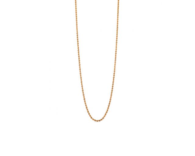 Collana korda in bronzo dorato