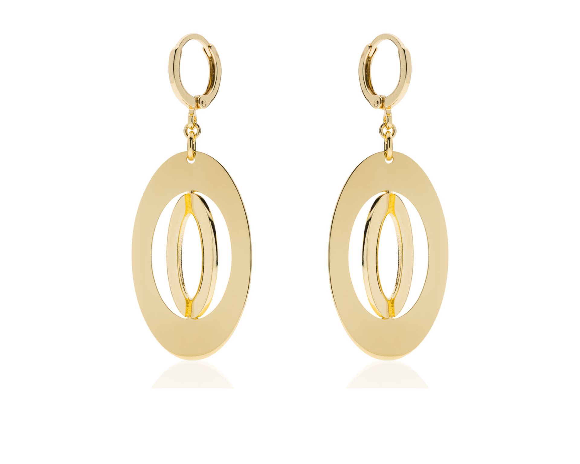Pendant Earrings Dinamica In Gilded Bronze Unoaerre 179942 9262460exo0051