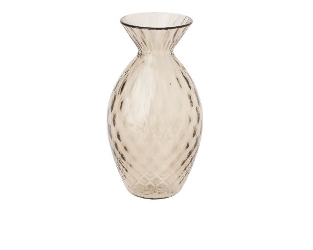 Vase gemme balloton murano glass grey