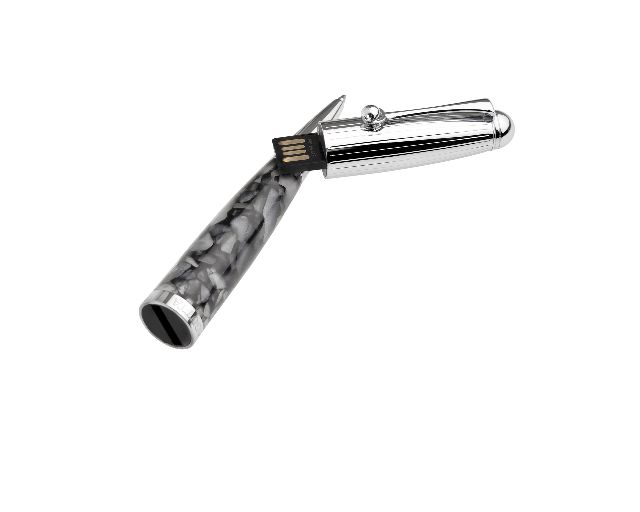 Penna A Sfera Usb Nera Con Memoria 8 Giga Selezione Zanolli 134142 5921853n