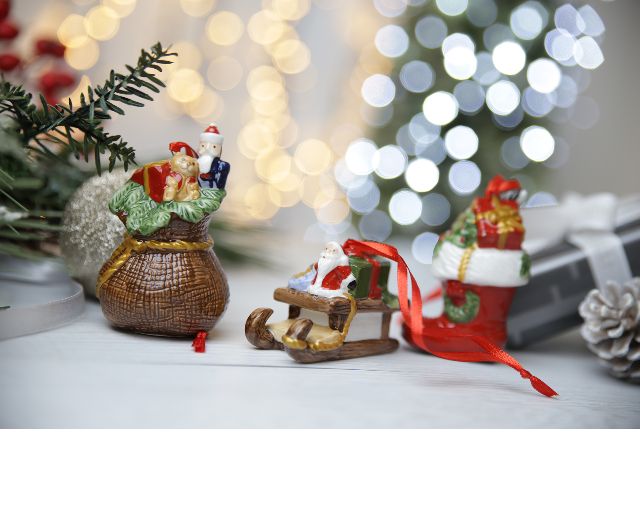 Idea regalo natale addobbi di natale nostalgic ornaments porcellana regali 3 pezzi