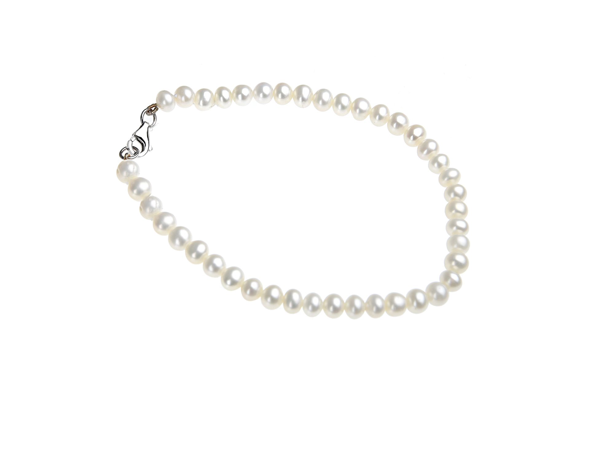 Bracciale Oro 750 E Perle Bianche Coltivate 24 Mesi Selezione Zanolli