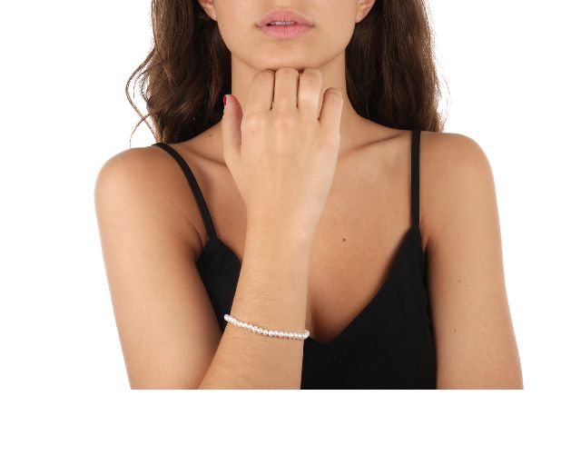 Bracciale Oro 750 E Perle Bianche Coltivate 24 Mesi Selezione Zanolli