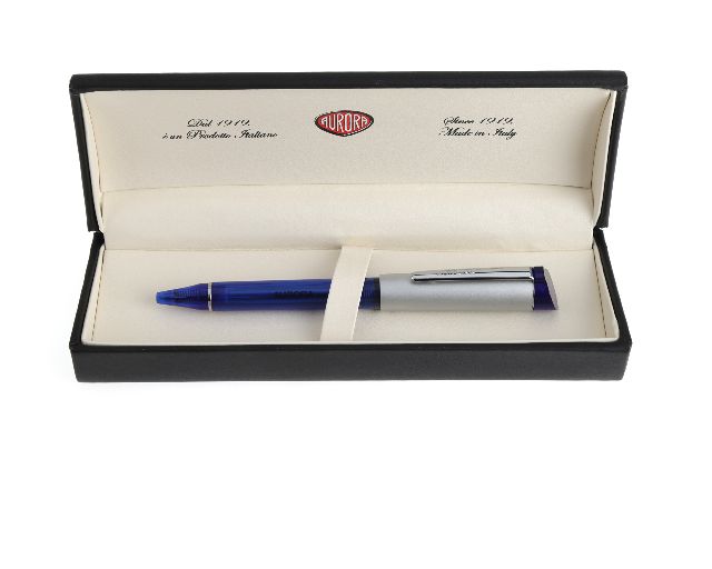 Penna A Sfera K Cromata Con Corpo In Resina Traslucida Blu Aurora 151570 877k35b