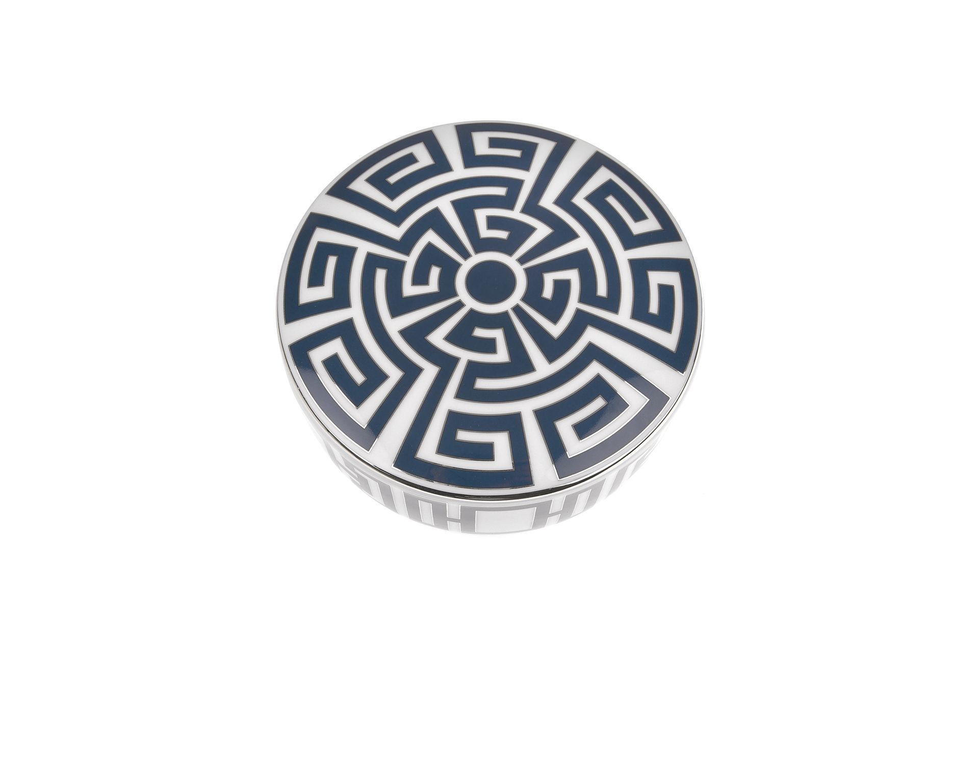 Scatola Labirinto Zaffiro Porcellana Con Coperchio Richard Ginori 139482 F01702x5080000a50
