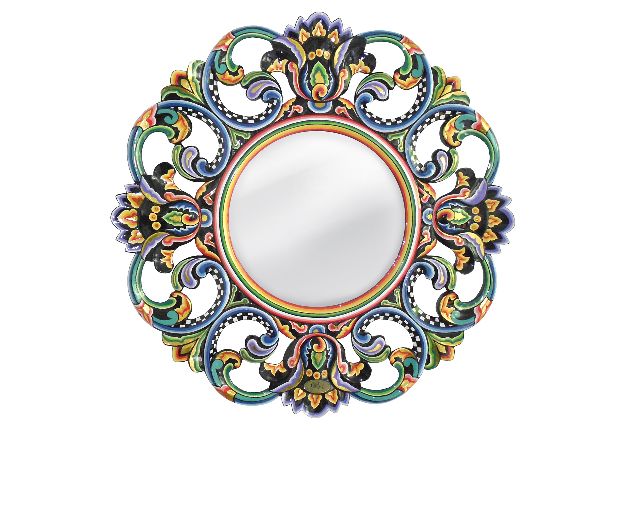 Specchio mirror black collection dipinto a mano
