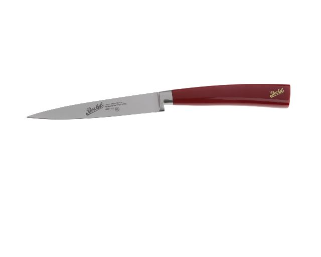 Paring knife elegance steel with red handle