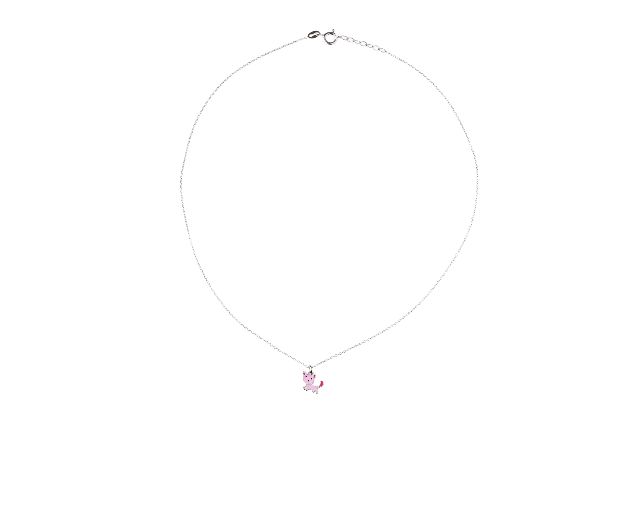 Collana bimba gatto argento