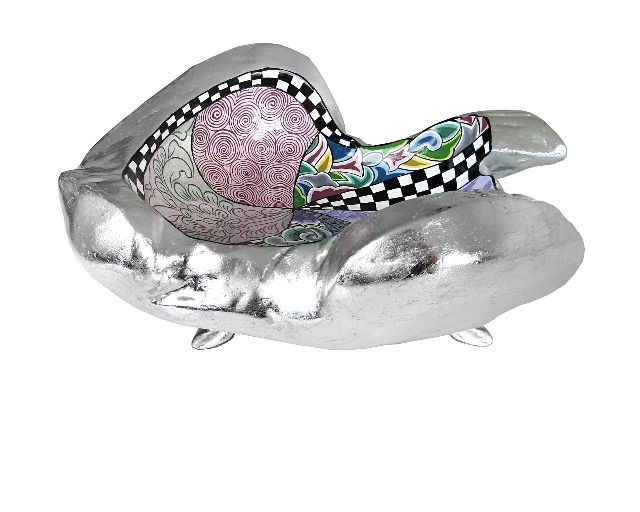 Bowl nugget l hand painted