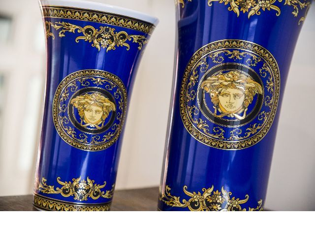 Vaso medusa blue porcellana