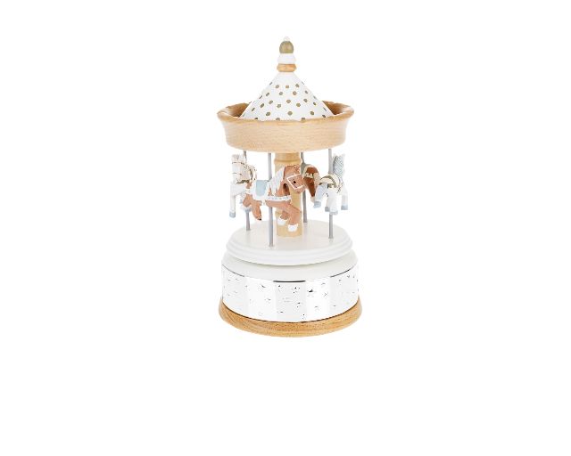 Music Box Horses Carousel Brown Selezione Zanolli 166178 44521089m