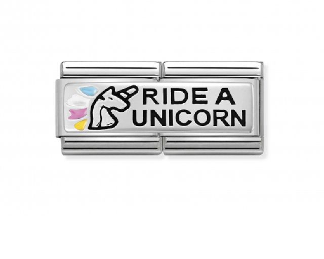 Ride a unicorn composable acciaio e argento