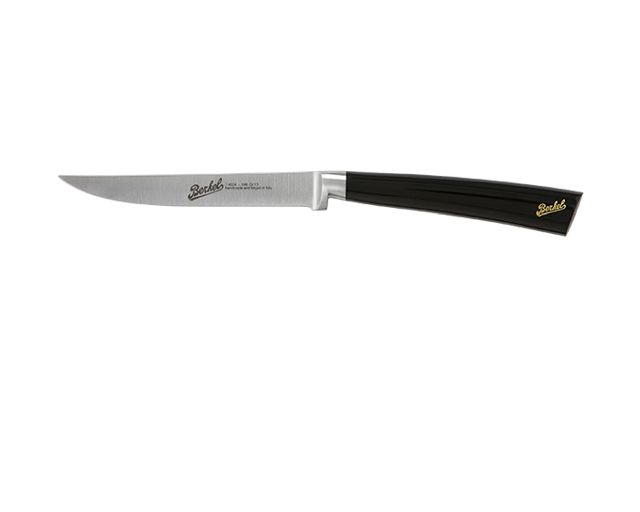 Steak knife elegance steel with black handle