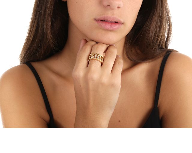 Anello My Name Is Argento Con Zirconi Selezione Zanolli 55932 837anmyg22pv