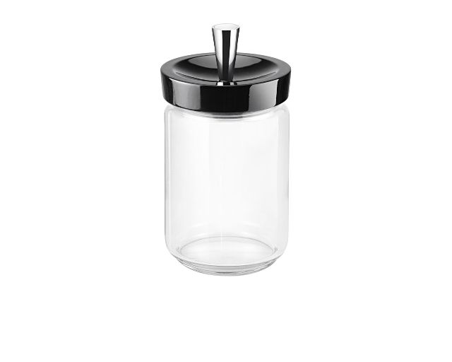 Storage jar glossy black
