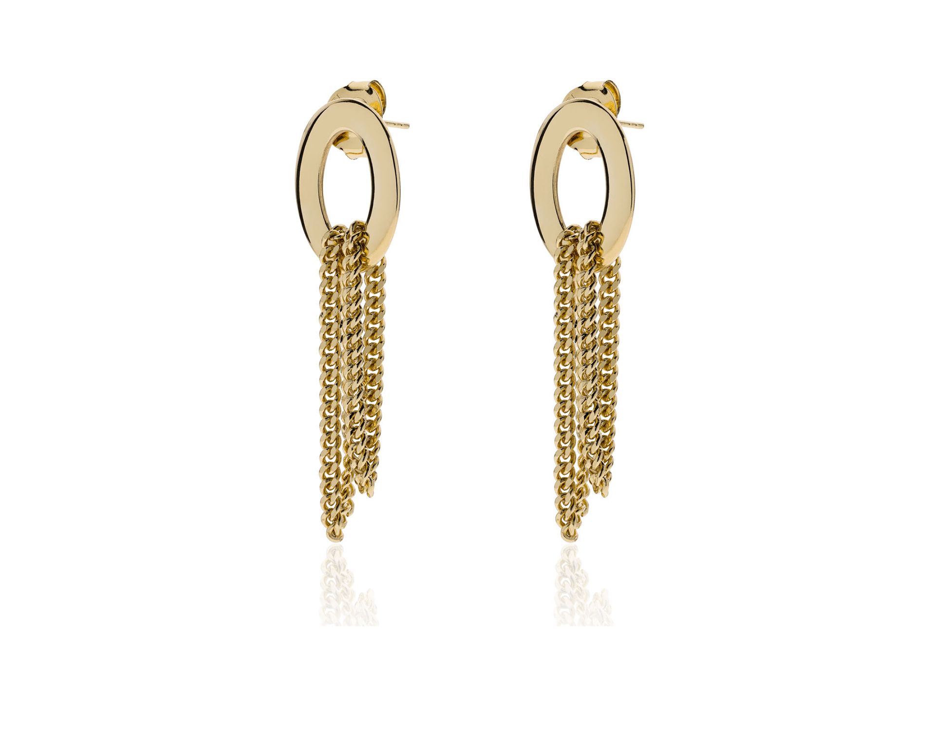 Pendant Earrings Infinity In Gilded Bronze Unoaerre 176643 9262249ex00018