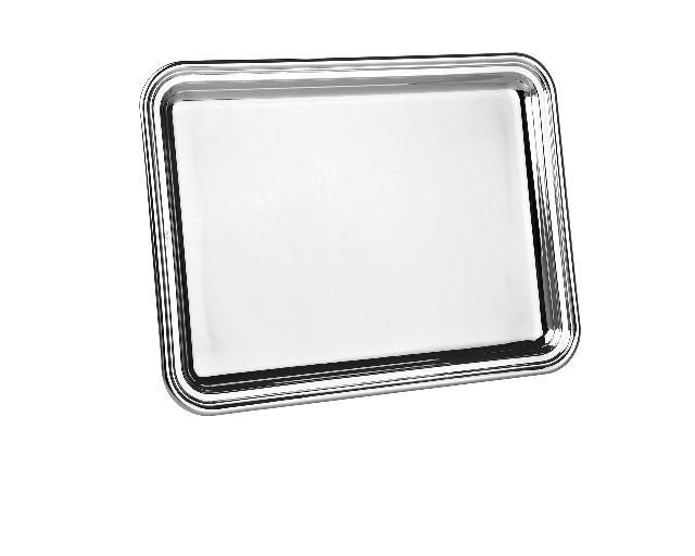 Rectangular tray silver