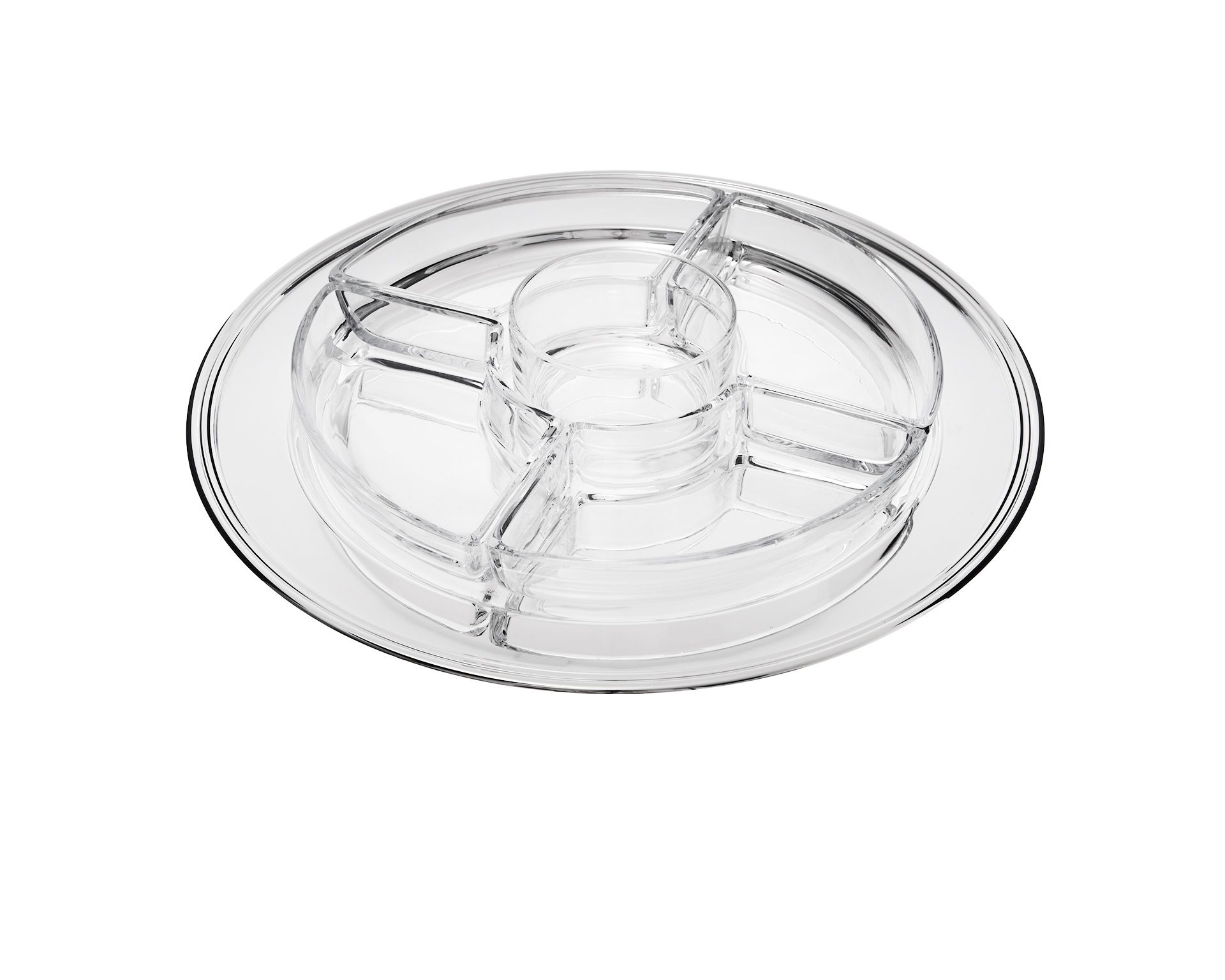 Antipastiera Silver Plated Cinque Settori In Stile Inglese Selezione Zanolli