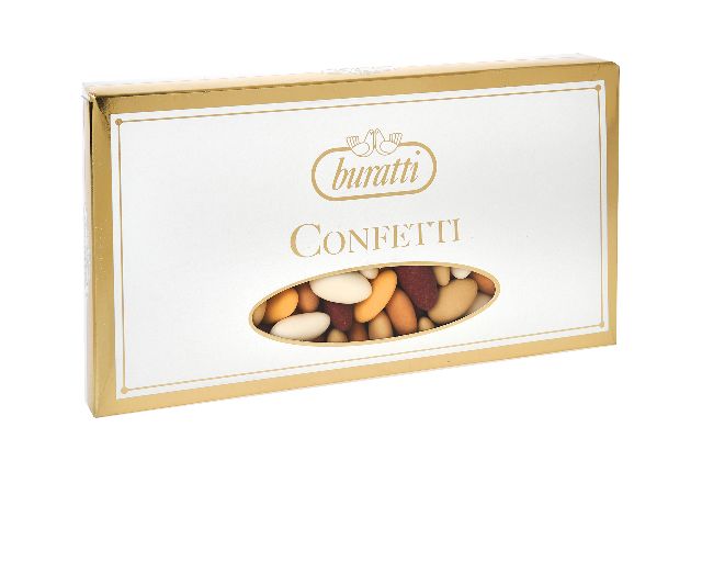 Confetti mandorla sfumata marrone in confezione da 1 kg