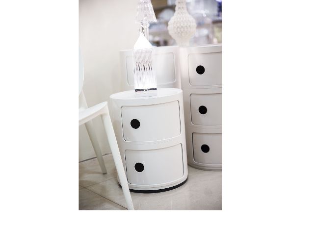Drawer Componibile Two Elements White Kartell