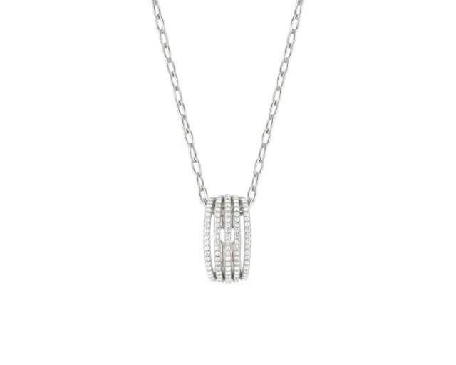 Collana lovelight argento con cubic zirconia bianchi