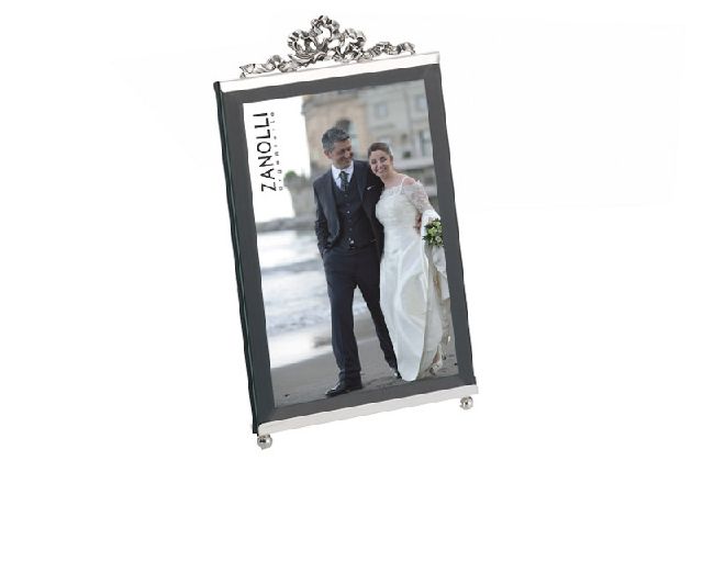Cornice fiocco argento
